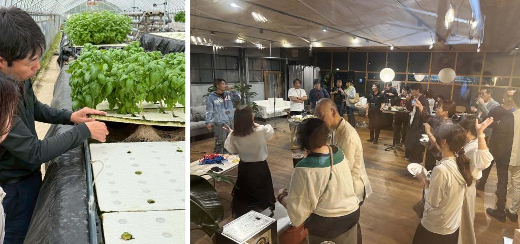 酒造や農業、家具工房でも受け入れ、交流パーティーも