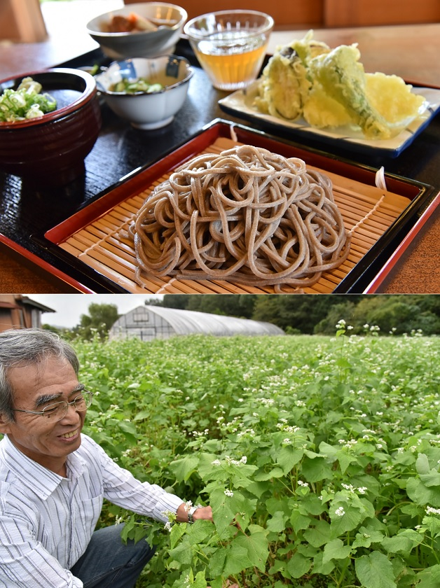 地元産の十割そば