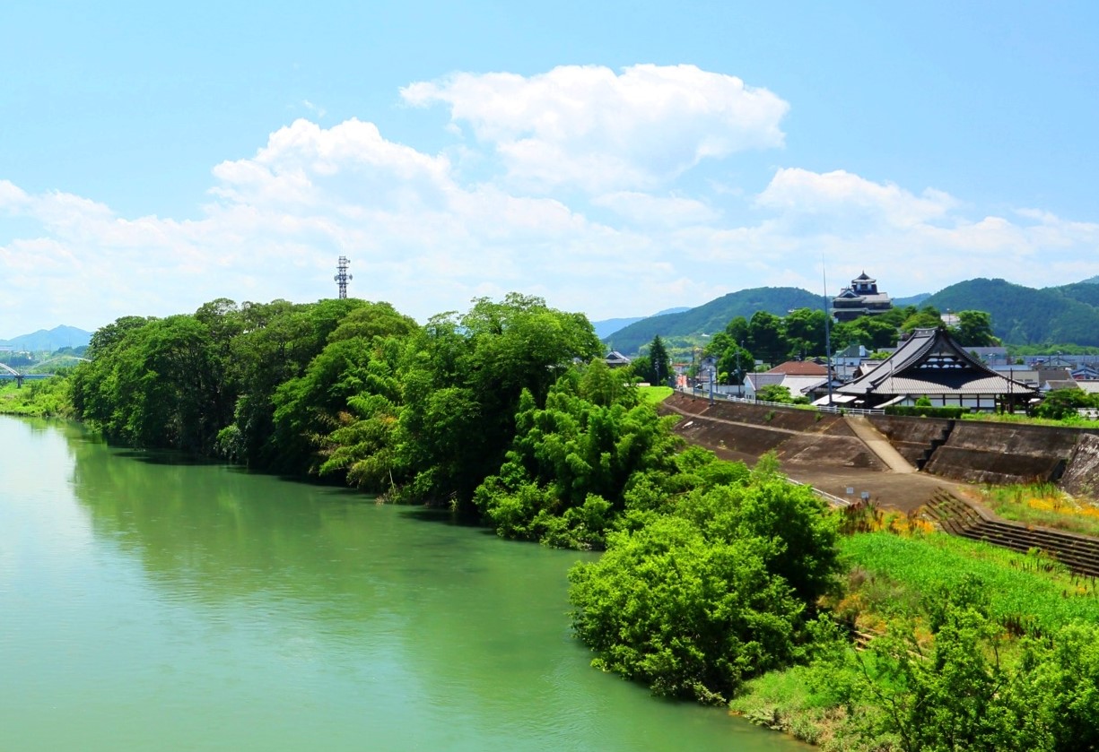 明智藪（蛇ヶ端堤）・由良川船着き場
