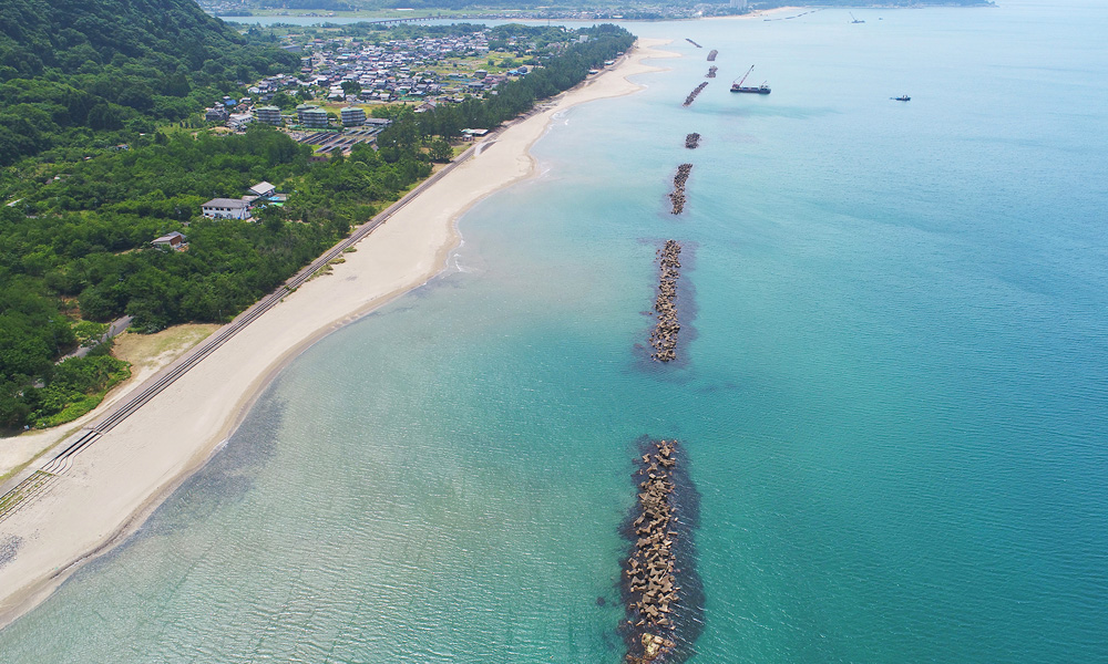 由良川河口周辺（神崎海水浴場）