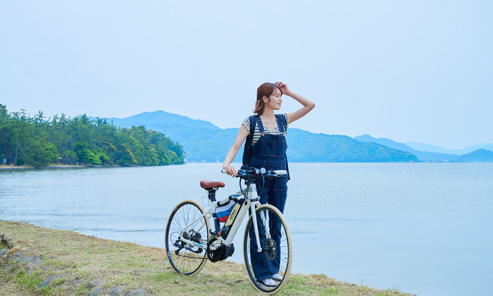 天橋立をじっくり旅する「e-Bikeレンタル」