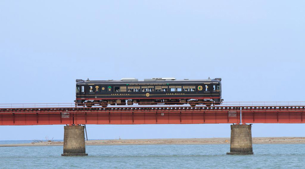 由良川鉄橋と京都丹後鉄道