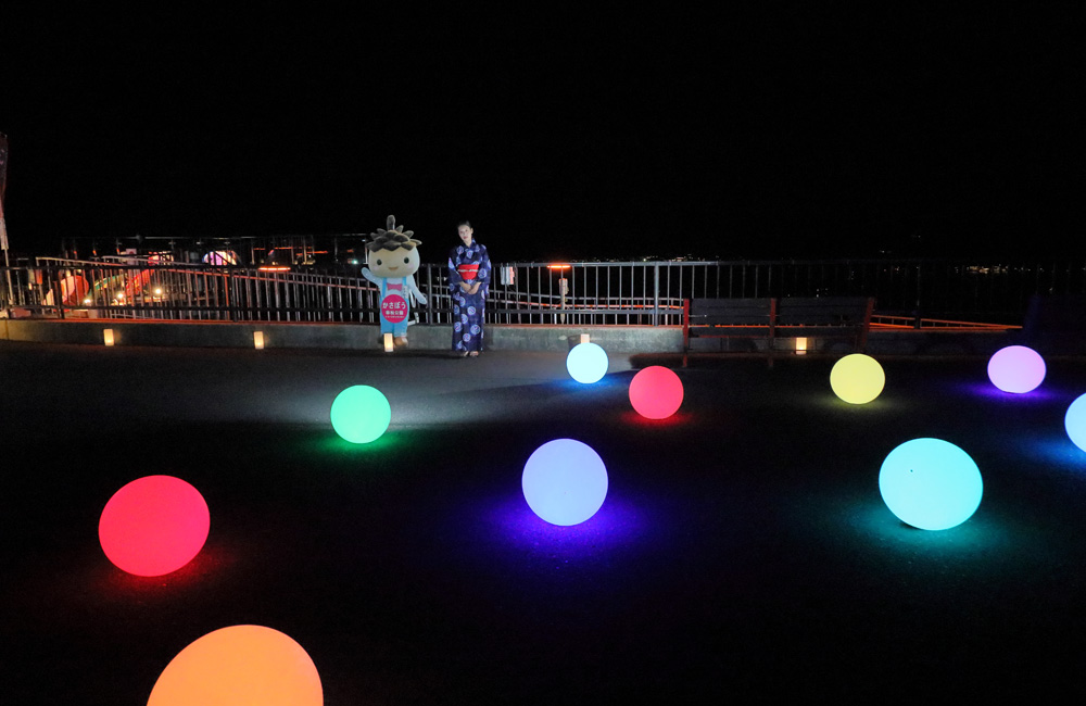 傘松公園ライトアップ「傘彩(かさいろ)」