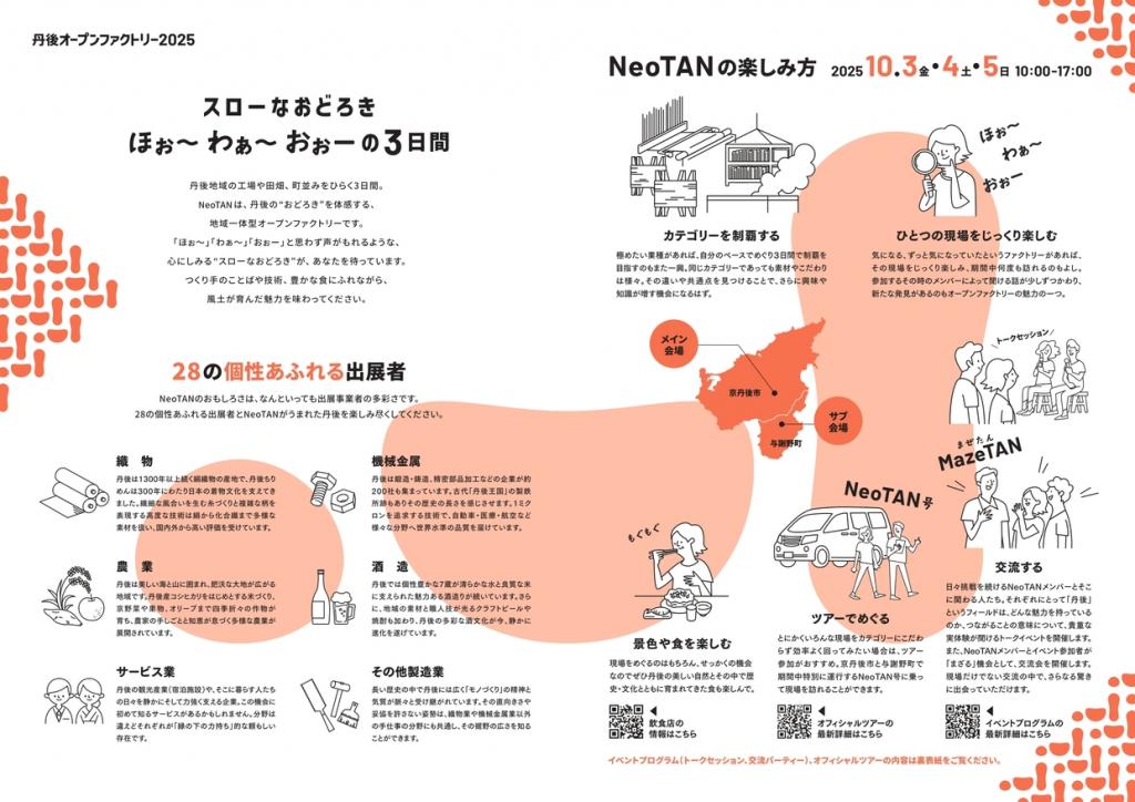 丹後オープンファクトリー2025「NeoTAN」の開催