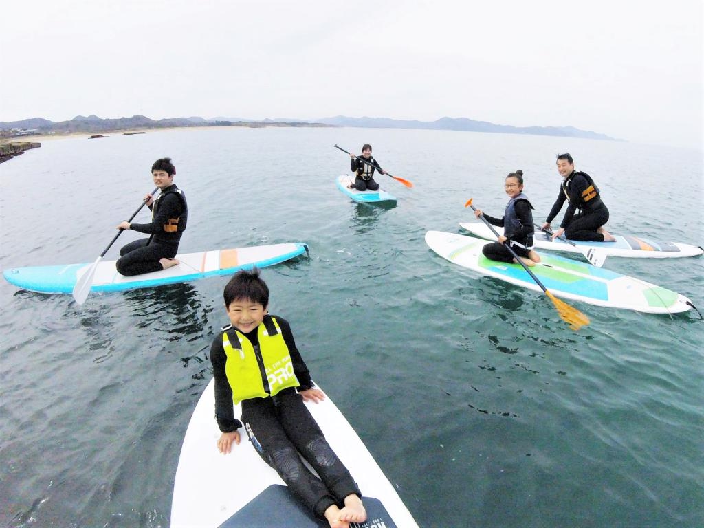 夕日ヶ浦海岸で楽しむ！みんなでワイワイSUP体験！