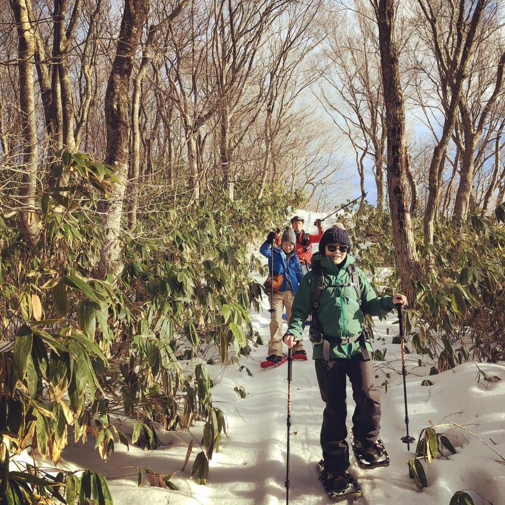 丹後半島雪遊びスノーシュー体験