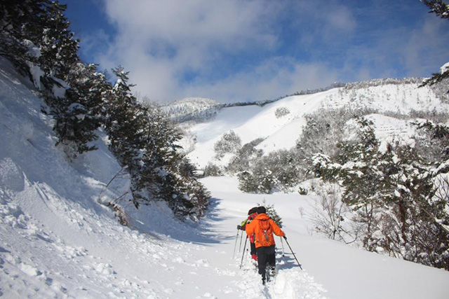 雪の大江山はスノーシューパラダイス