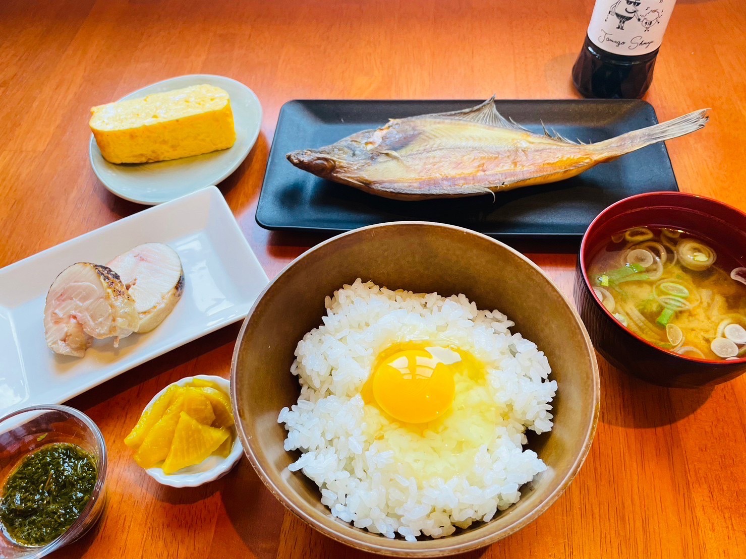 海の京都B定食（カレイ一夜干し.出汁巻.あかもく.鶏ハム）