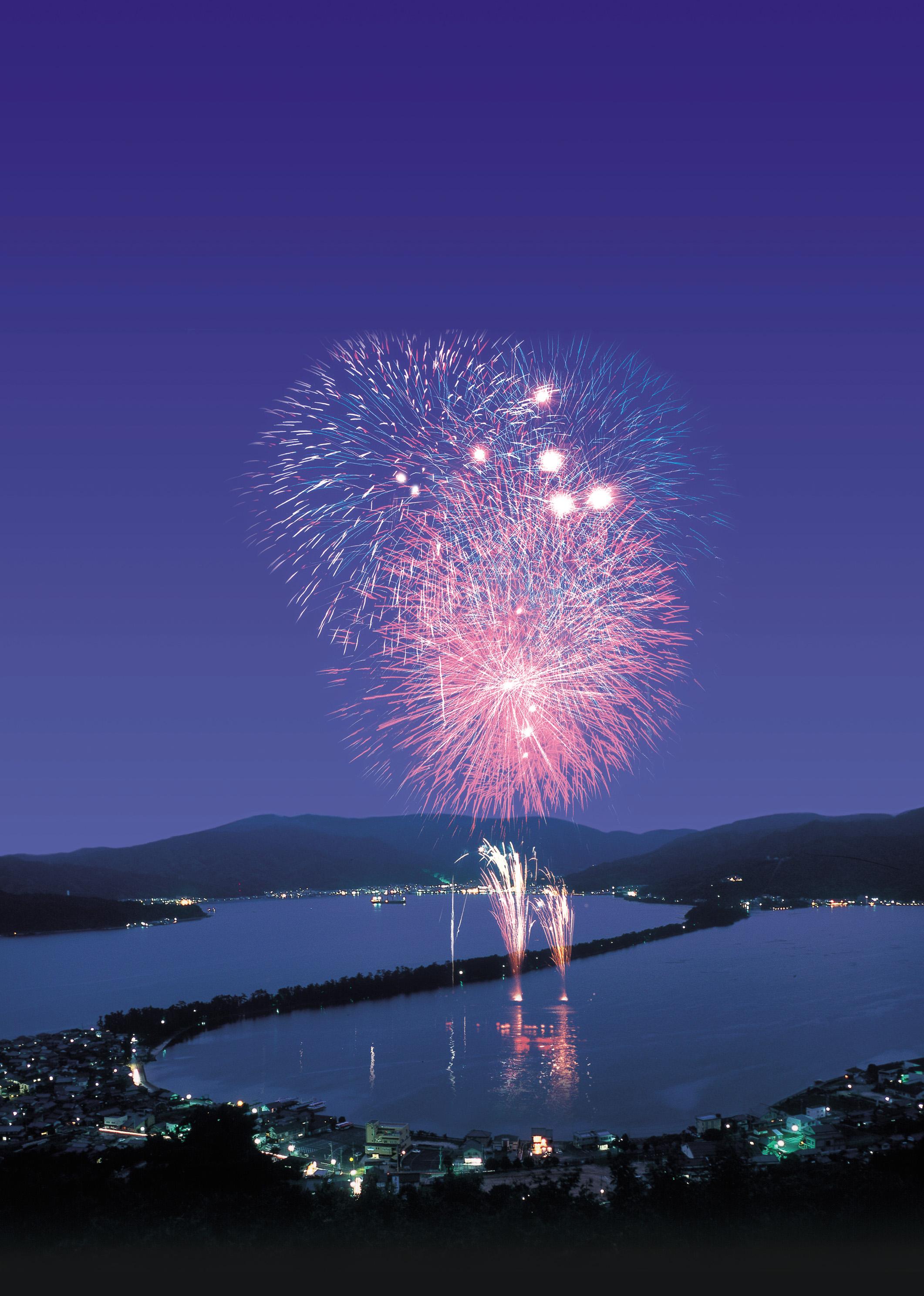 天橋立ふゆ花火　縦