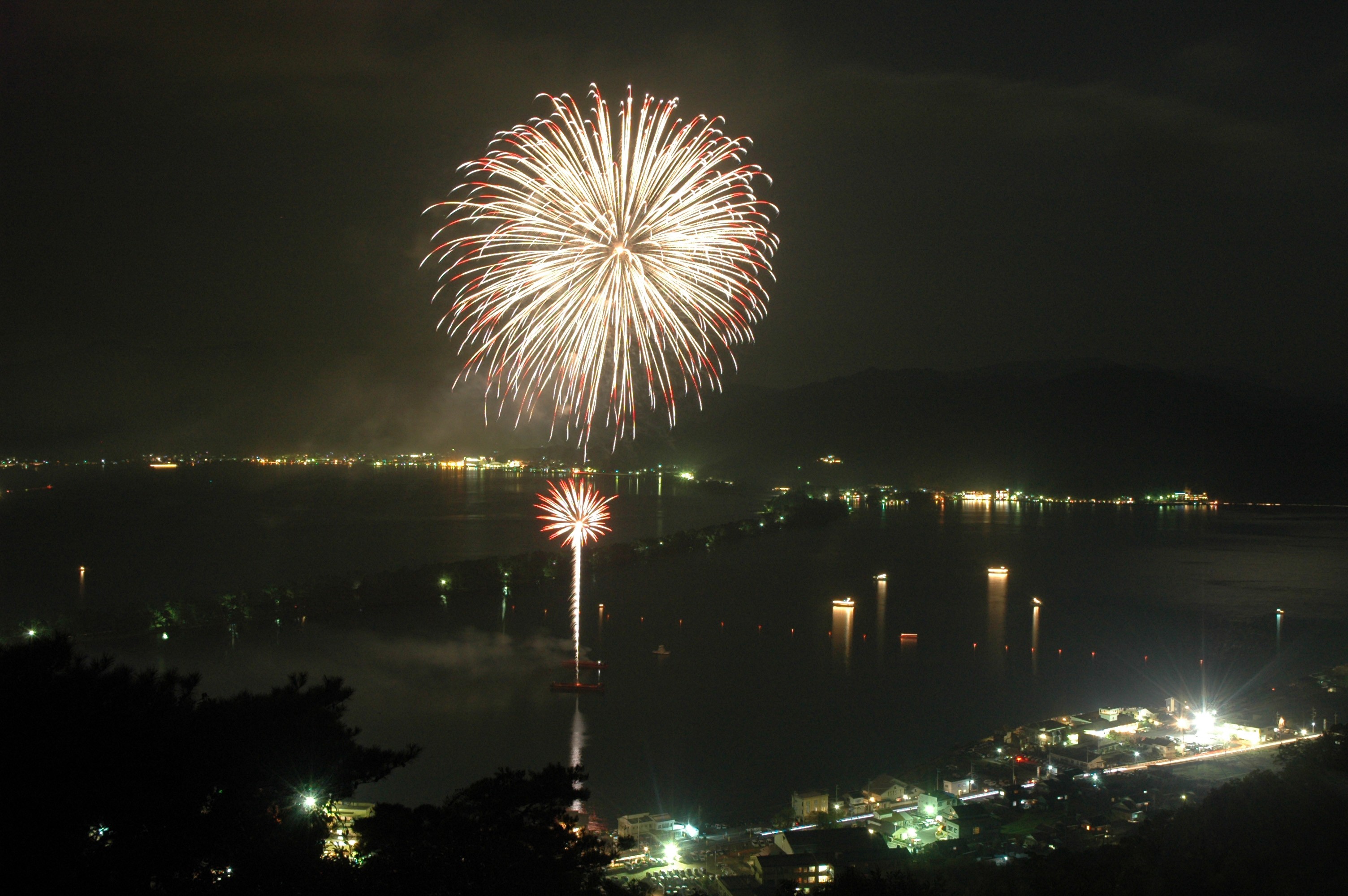 天橋立ふゆ花火　横