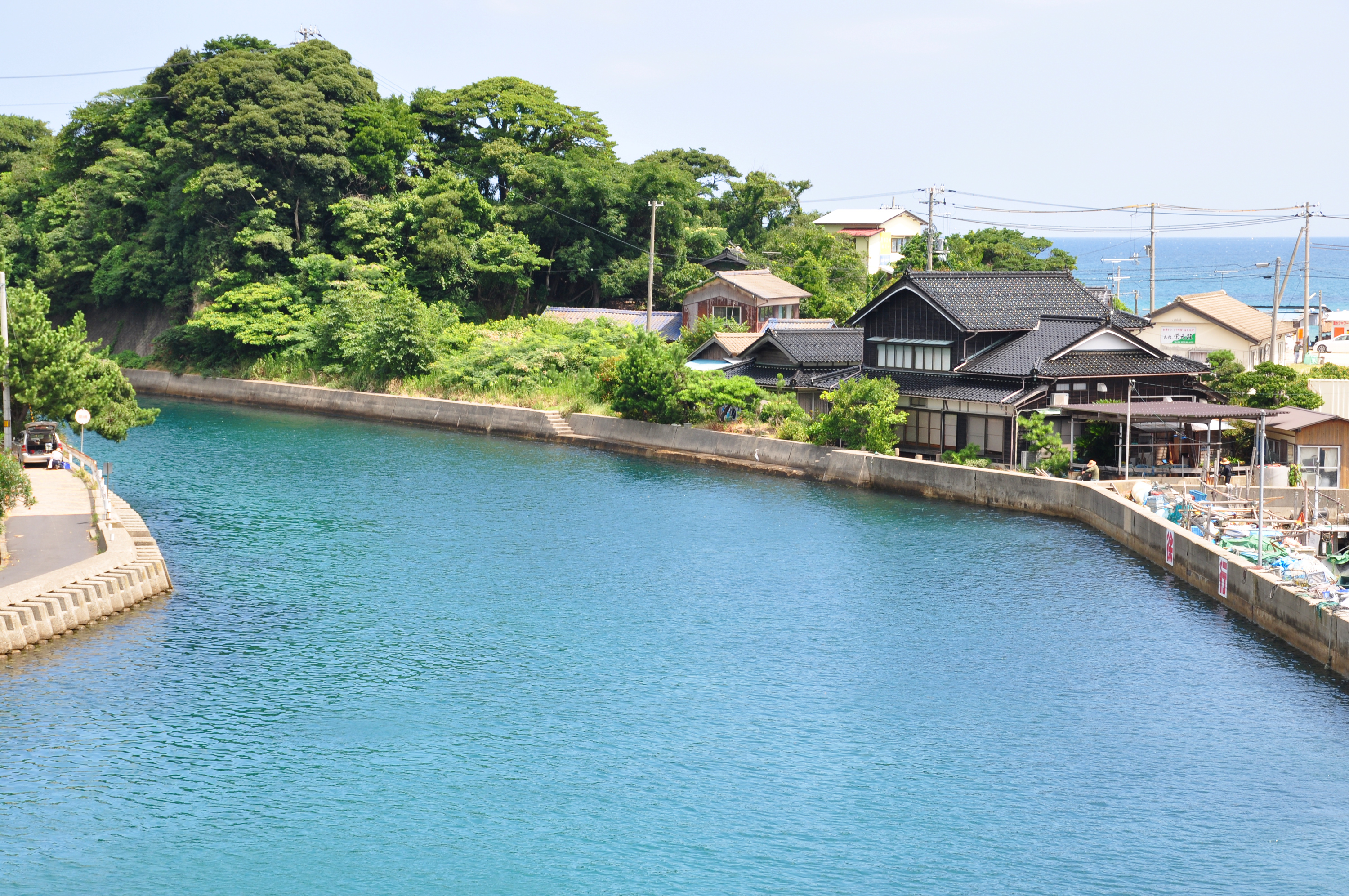 湊小橋から見える風景（久美浜）