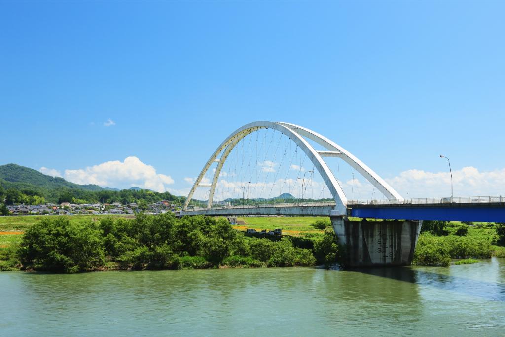 由良川と音無瀬橋