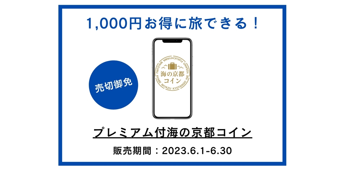 プレミアム付　海の京都コイン販売